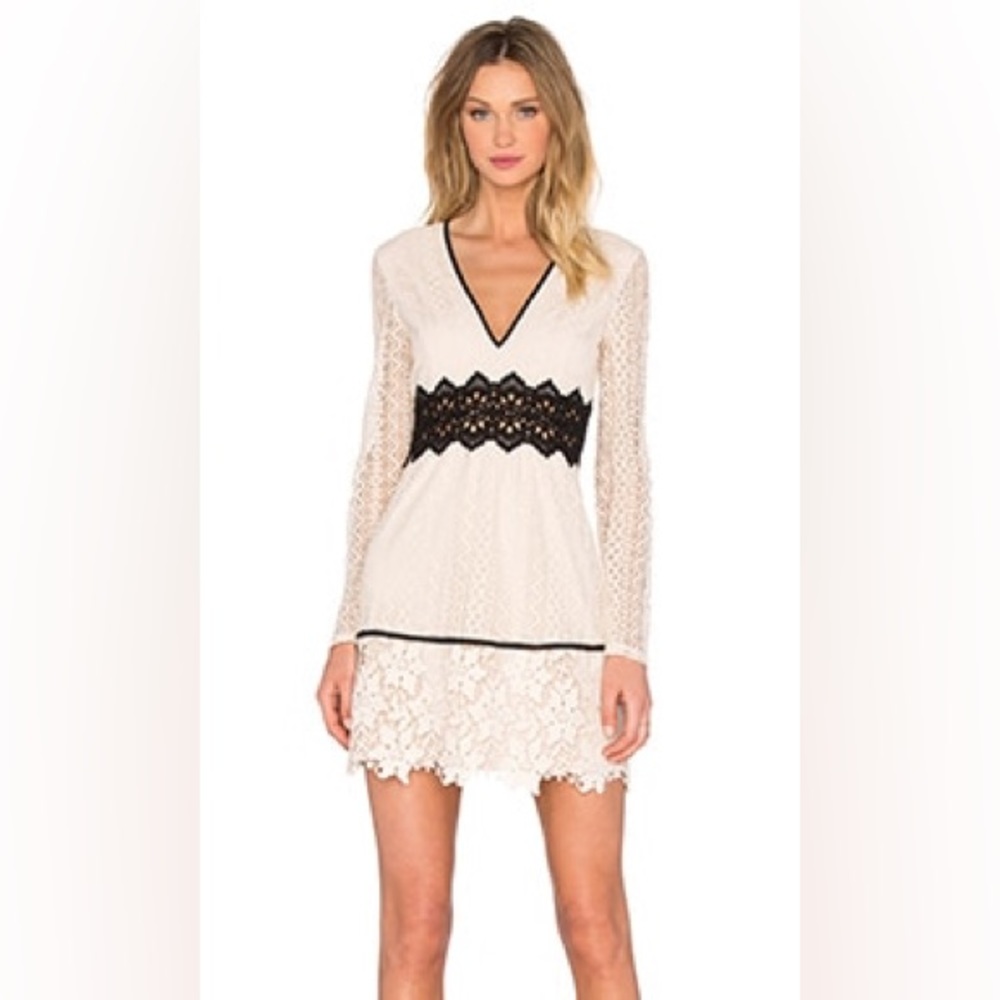 Bardot Bella Lace Dress in Limestone - Picture 7 of 12